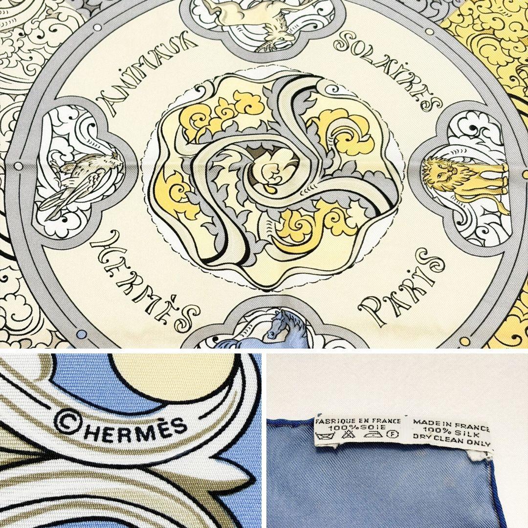 HERMES エルメス カレ90 太陽の動物たち スカーフ タグあり - メルカリ