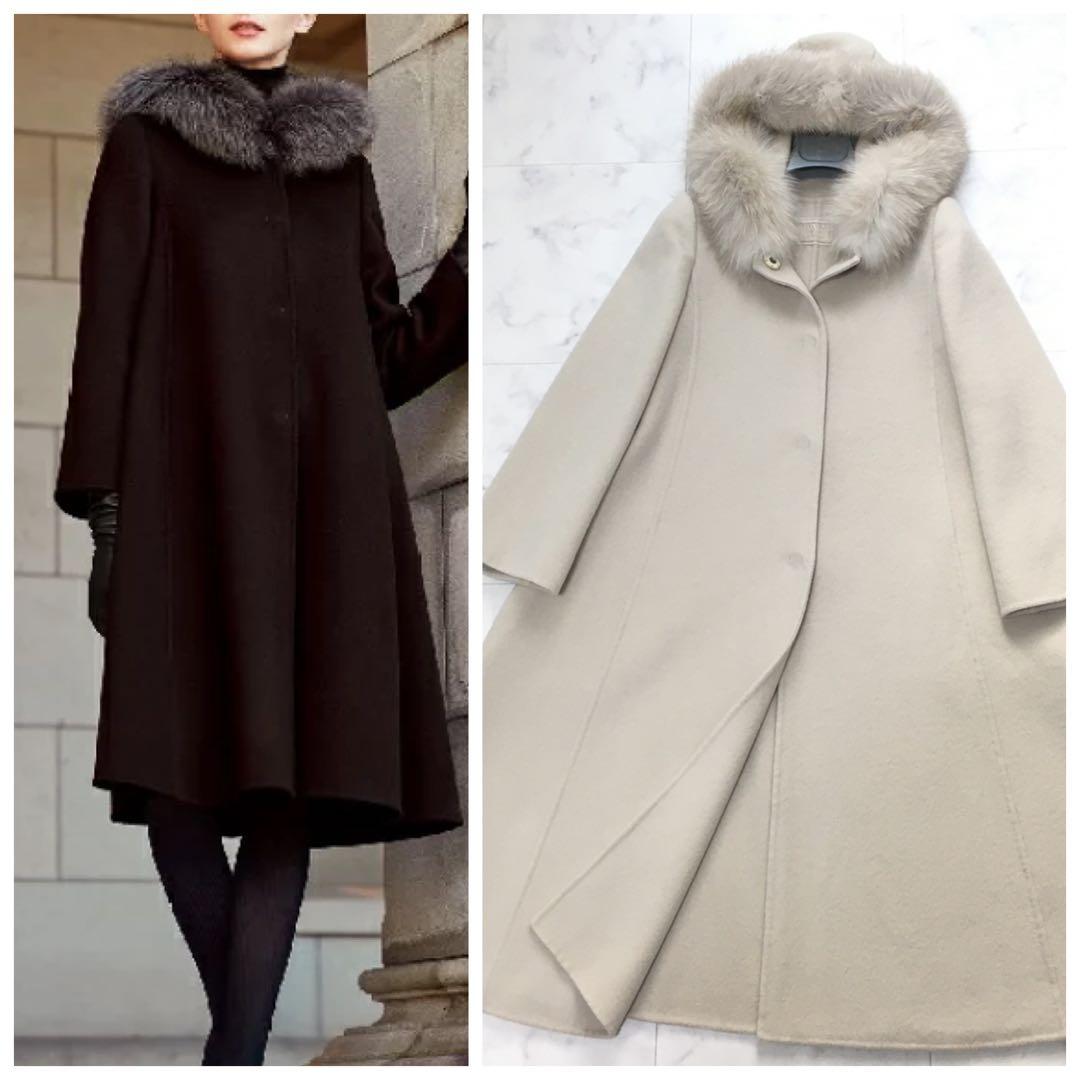 近年美品 定価63万円 FOXEY フォクシー カシミヤ100% コート - メルカリ