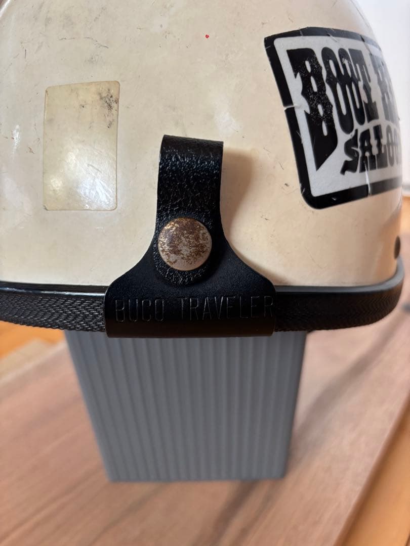 BUCOブコ トラベラー リブ付ヘルメット バイザー＆チンカップ付 - メルカリ