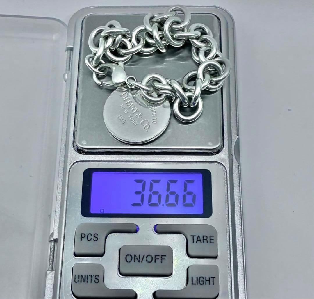 ティファニー リターントゥ ラウンドタグ ブレスレット シルバー 箱