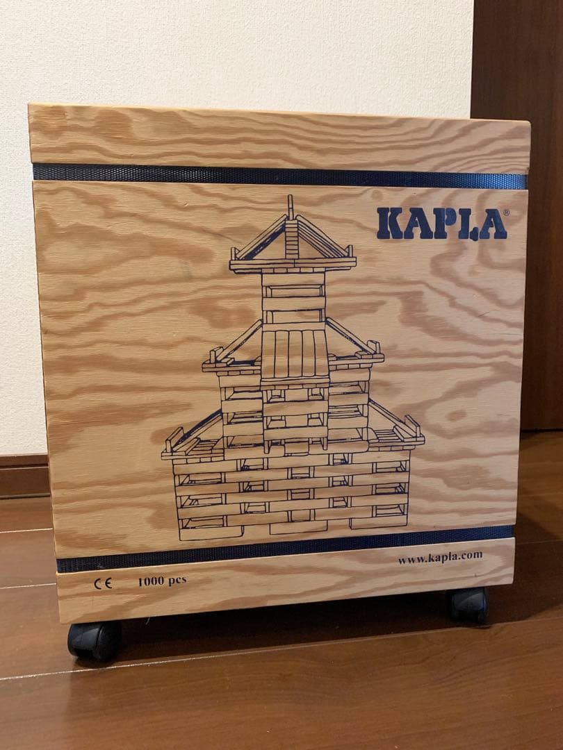 KAPLA 木製積み木 1000ピース キャスター付き - メルカリ