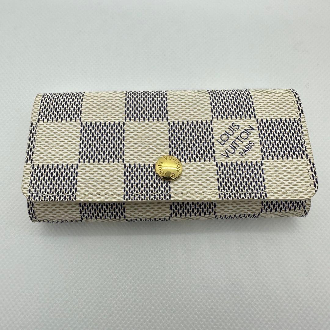 《未使用品》 ルイヴィトン ダミエ アズール ミュルティクレ4 キーケース