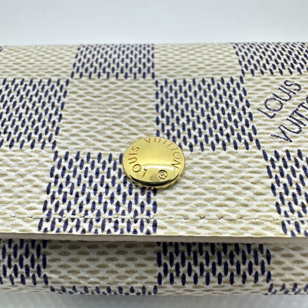 《未使用品》 ルイヴィトン ダミエ アズール ミュルティクレ4 キーケース