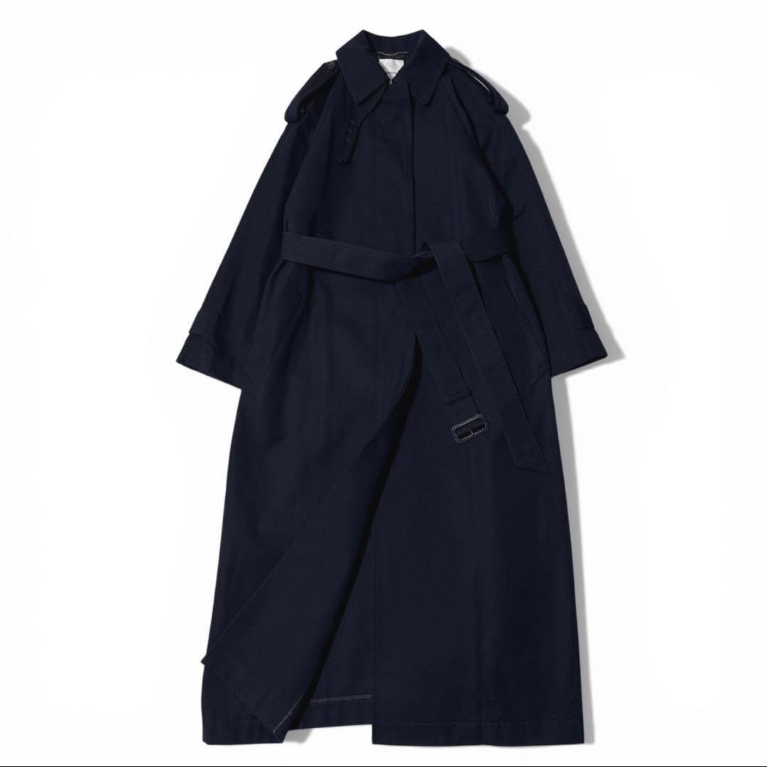 極美品✨️定価10万 エブール コットンシルクシャンブレーステンカラー