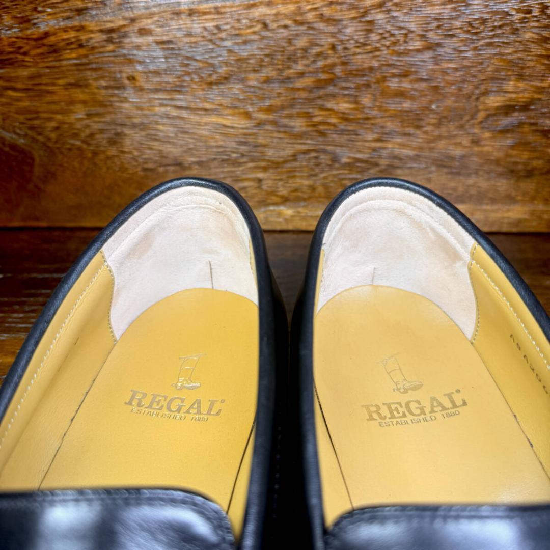 【美品】◆REGAL◆リーガル 27.0cm ローファー レザー 革靴 黒