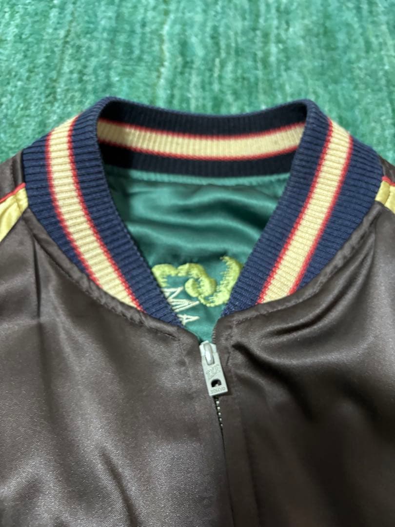 極上】TAILOR東洋 ホワイトタイガー 刺繍 スカジャン L M18280 - メルカリ