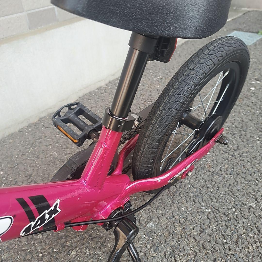 美品 ストライダー STRIDER 14x ペダルキット付属 ピンク スタンド付