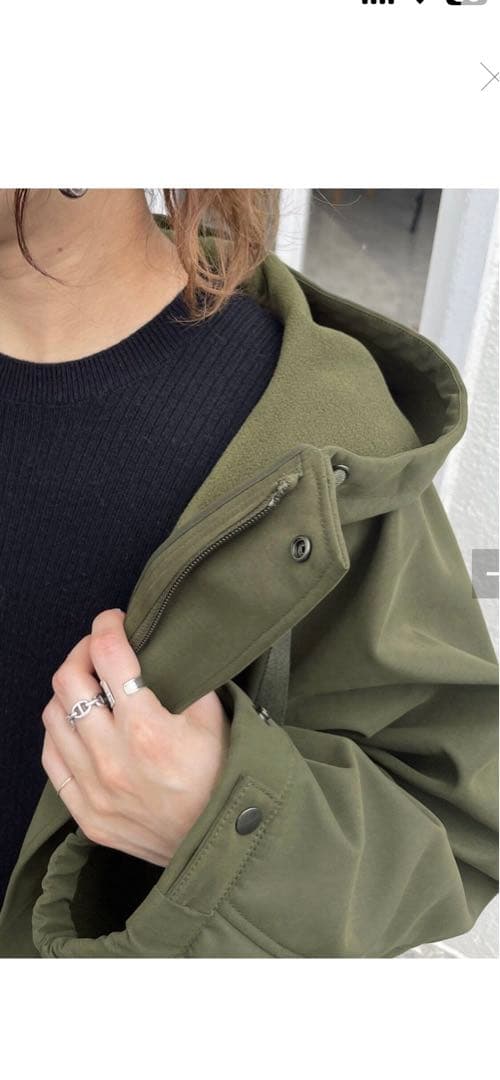 Spick & Span ボンディングフーデッドコート - メルカリ