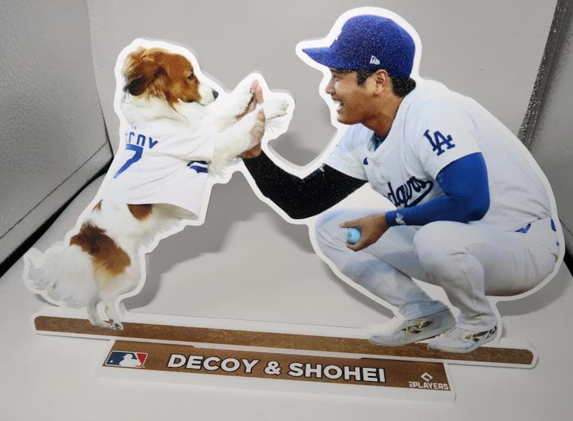 大谷翔平＆デコピン デコイ スチレンスタンド デコピン始球式 MLB正規