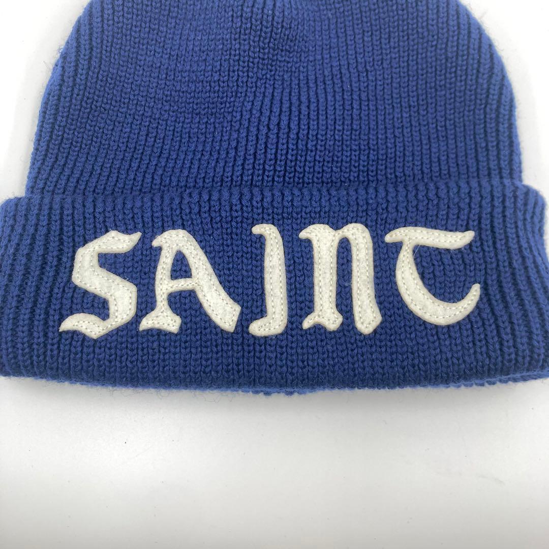 未使用級SAINT Mxxxxxx Knit Cap_Saint \"Navy\"