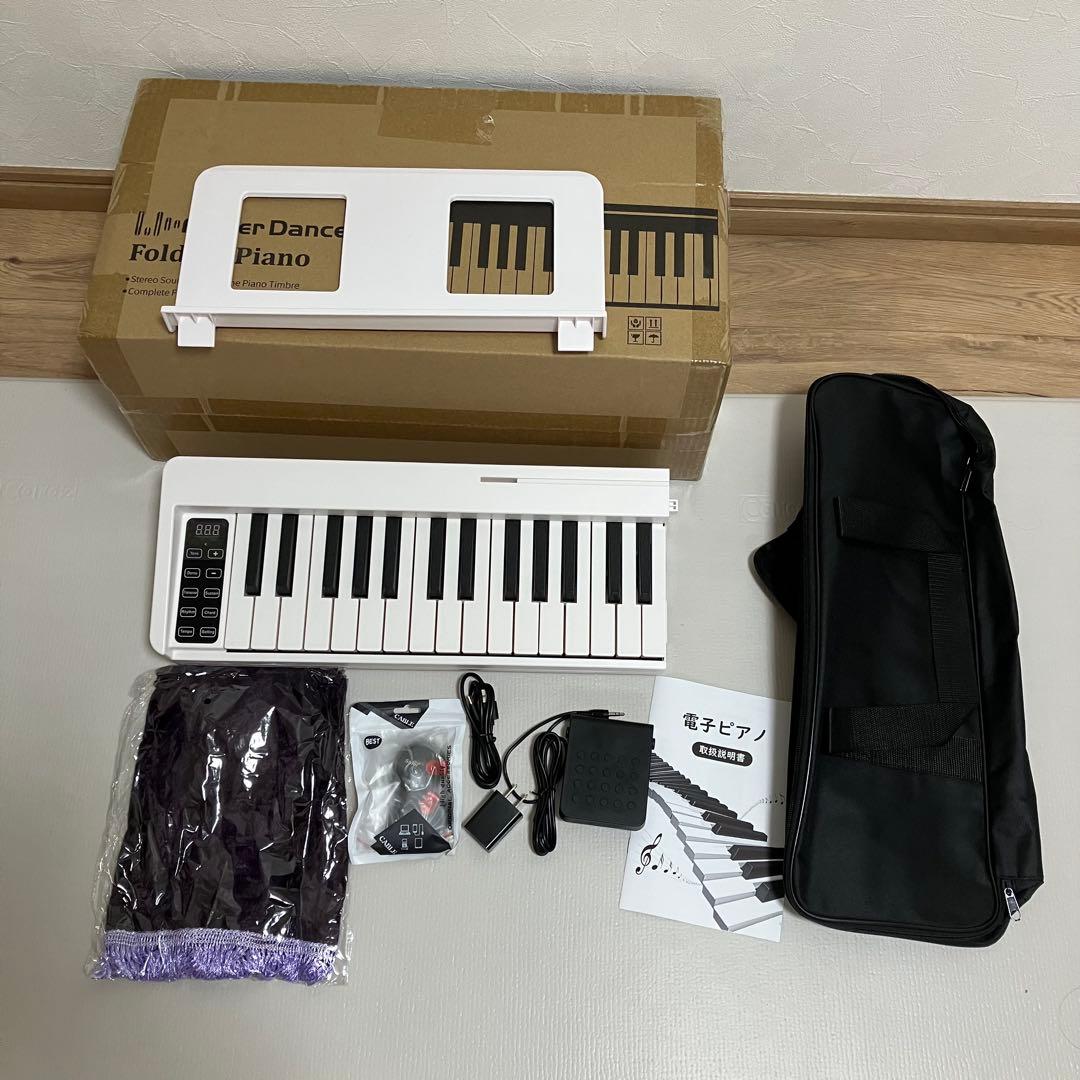 finger dance】電子ピアノ61鍵盤 折り畳み 軽量 ケース付き - メルカリ