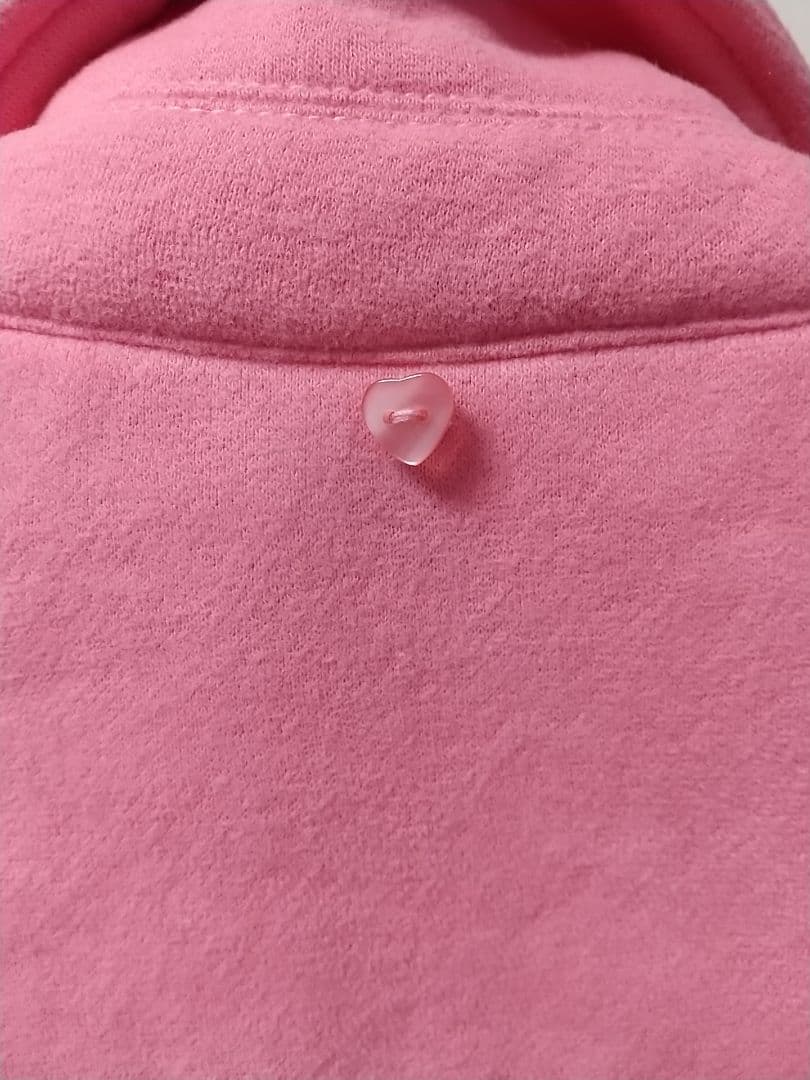 コートMARSネコ柄チェック フード ハートボタン ピンクマーズ平成ギャル