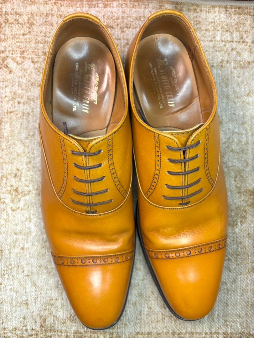 【匠】SCOTCH GRAIN ストレートチップ　26.5EEE 茶