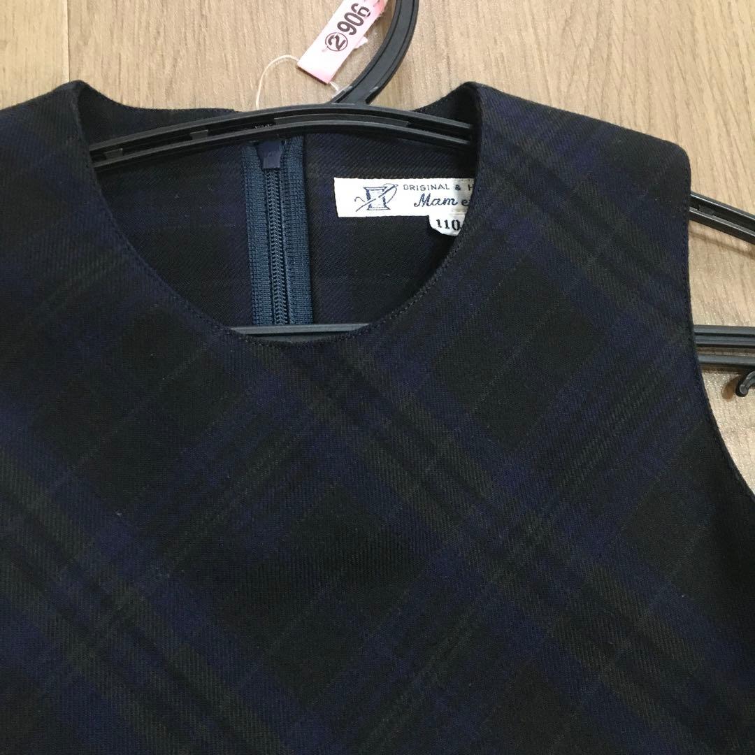 未使用に近い本番用マムエモアお受験ジャンパースカート110 - メルカリ