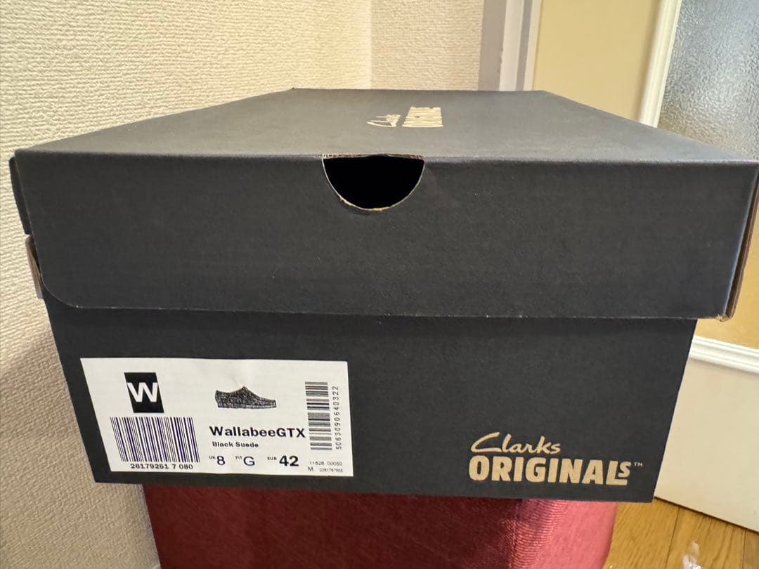 Clarks Wallabee GTX 黒スエード UK8.0 / 26.0cm