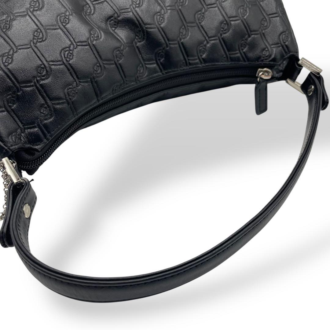 極美品 ロベルタディカメリーノ ワンショルダーバッグ 型押し レザー