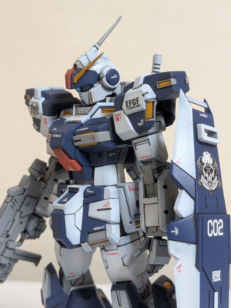 1/144 ペイルライダー キャバルリー 全塗装 改造完成品 ペイルライダーキャバルリー改造機体 ガンダム クリバナリウス