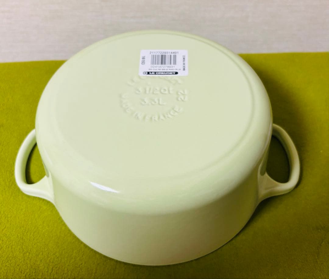 新品未使用】 ル・クルーゼ ココット・ロンド 22cm ワサビ - メルカリ
