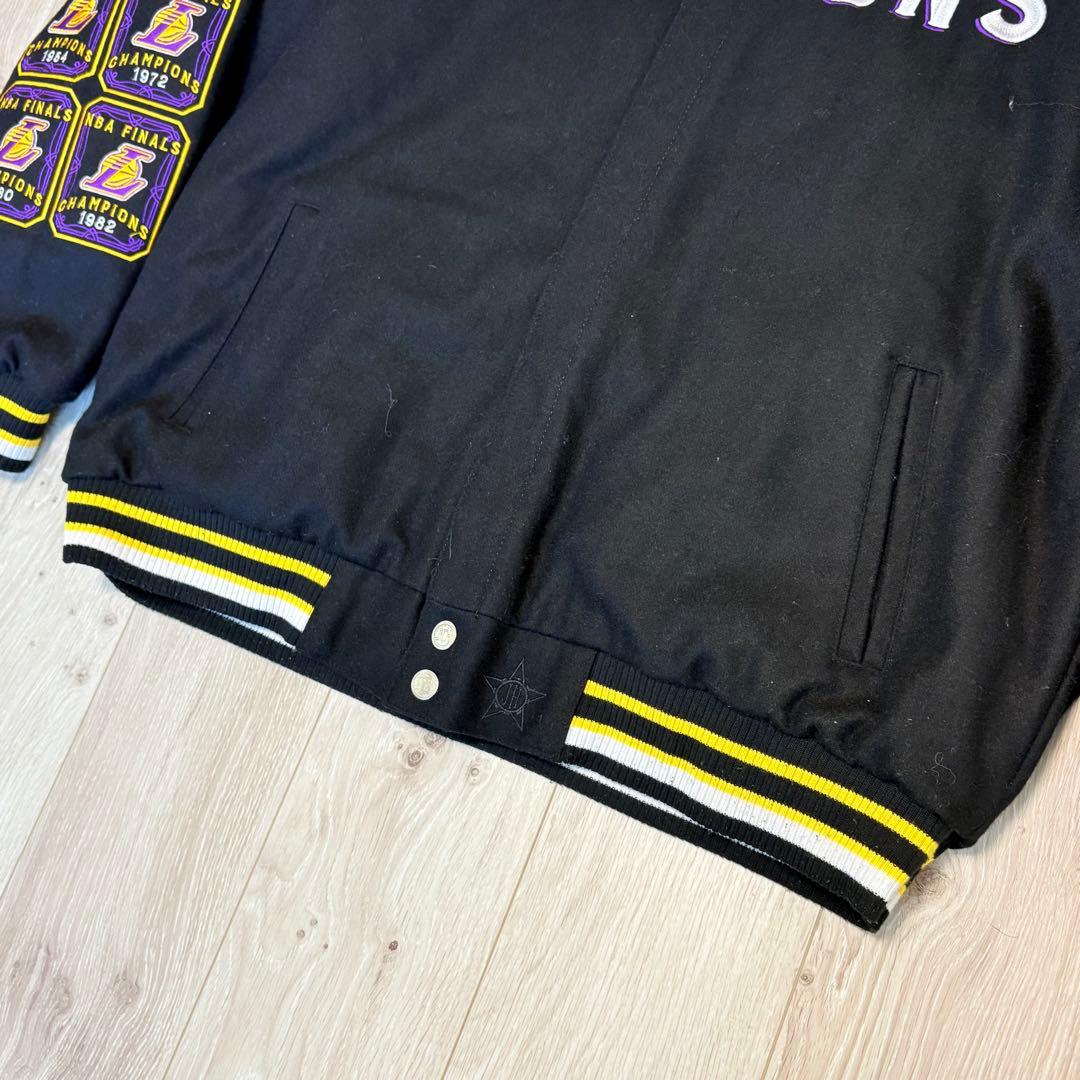 希少】ジェフデザイン レイカーズ 優勝記念 スタジャン リバーシブル