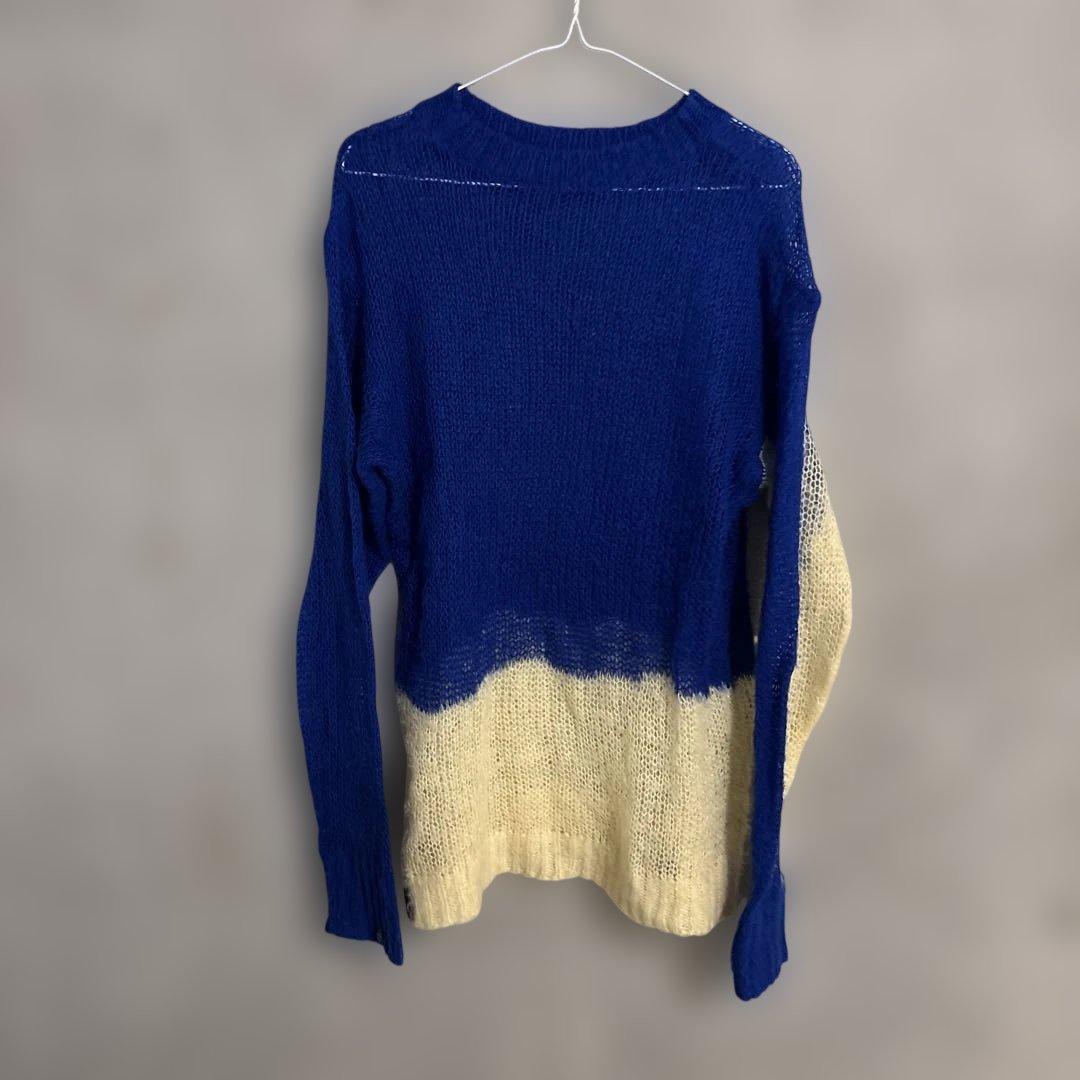 PAMM パム 汽水域のローゲージニット ブルー モヘアニット - メルカリ