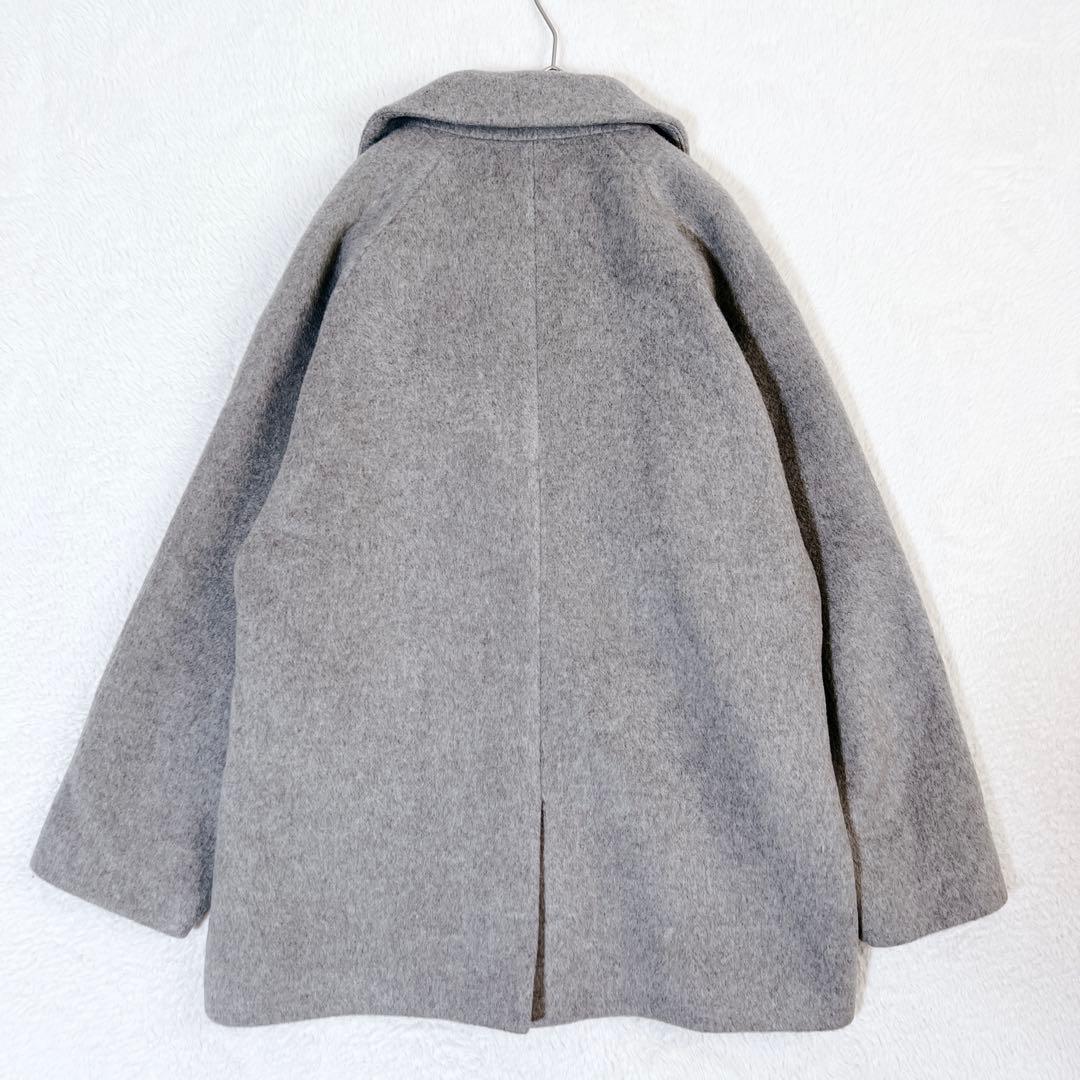 24AW✨ティッカ ウールショートコート ピーコート グレー 6.4万 - メルカリ