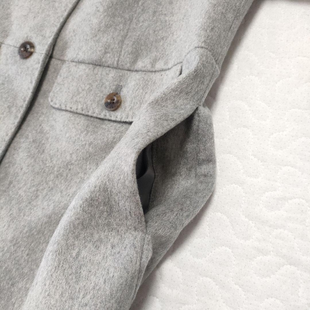 極美品✨オースチンリード カシミヤ100％ スタンドカラーコート グレー