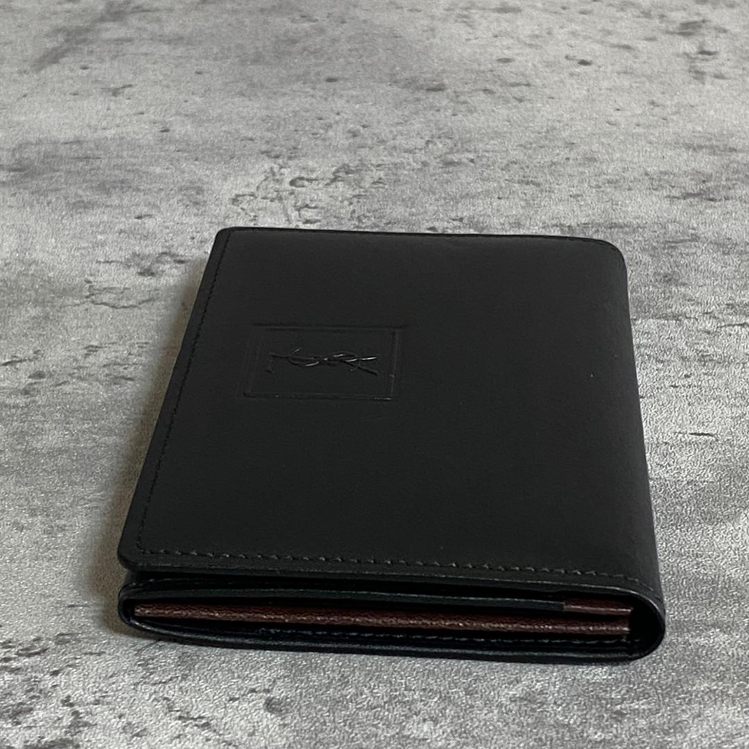 ✨極美品✨イヴサンローラン YSL 名刺入れ カードケース 黒 レザー