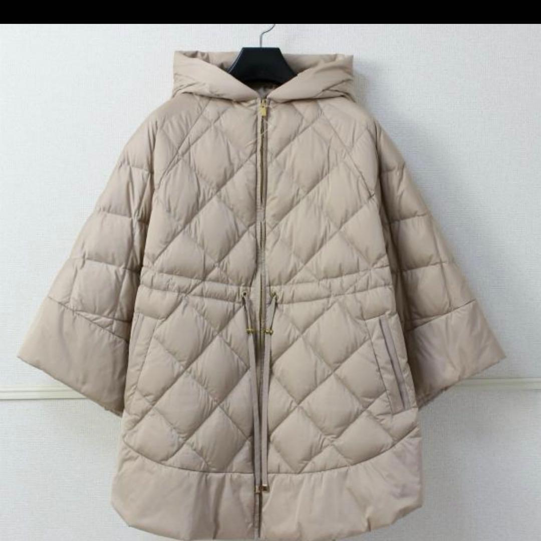 アナイANAYI キルティングフードダウンポンチョ ケープ - メルカリ