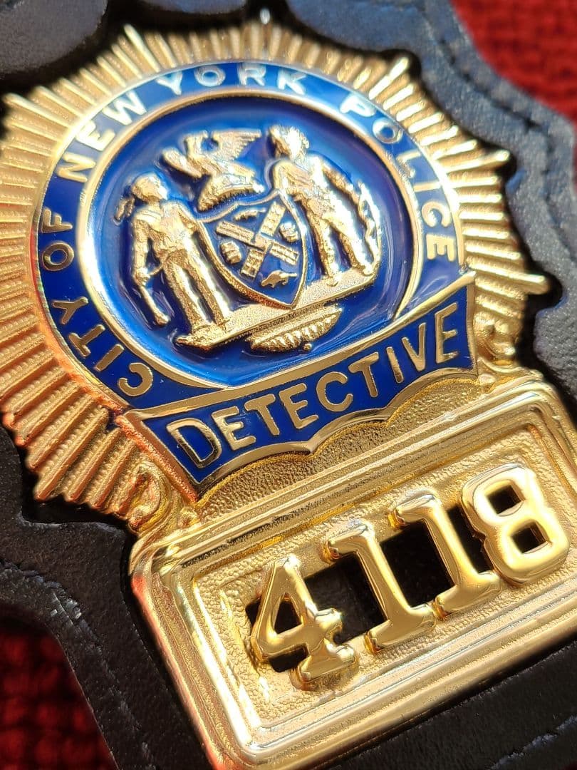 米国ポリスバッジ NYPD【ニューヨーク市警 DETECTIVE】PFホルダー付