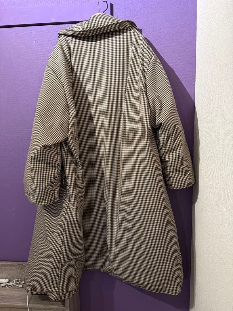 tageechita CLASSIC PLAID DOWN COAT - メルカリ