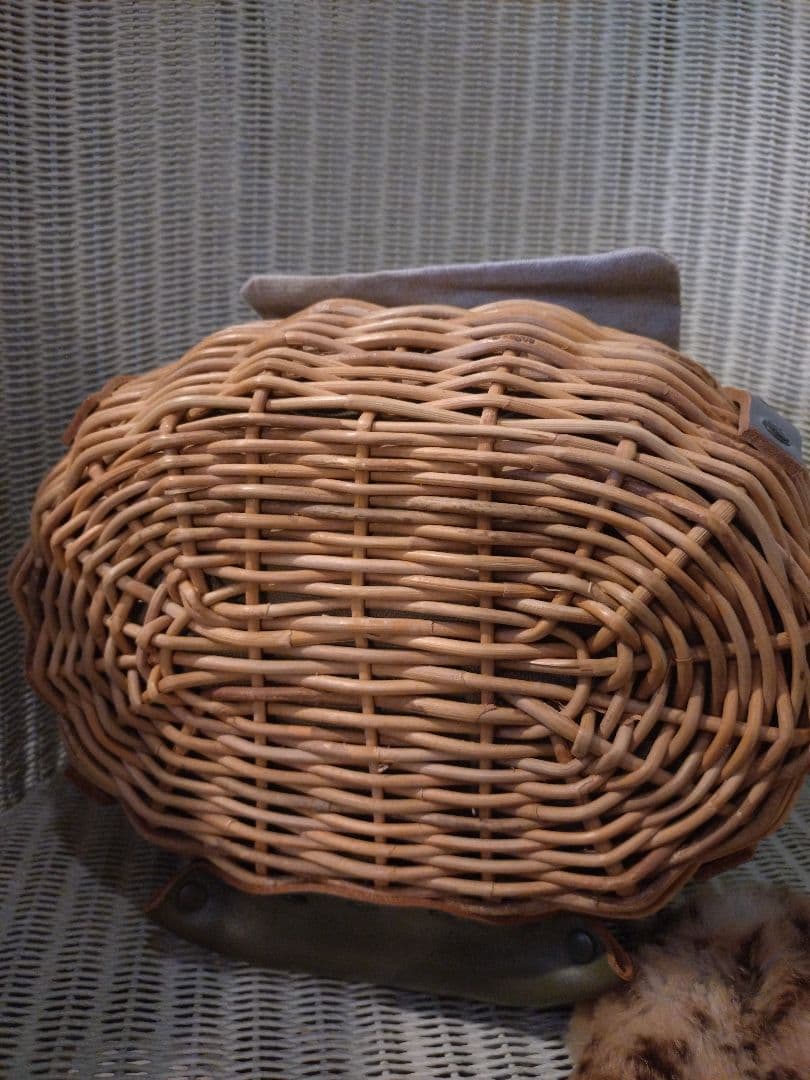 美品 eb.a.gos ebagos エバゴス 紅籐 カゴバッグ リネン×ファー - メルカリ