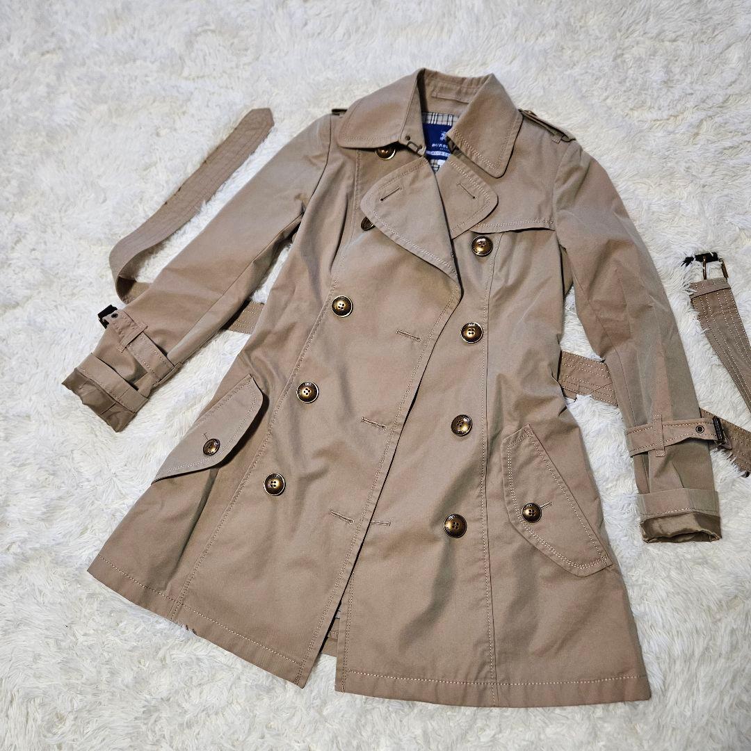 BURBERRY BLUE LABEL】美品 ベルト付きトレンチコート 36 - メルカリ