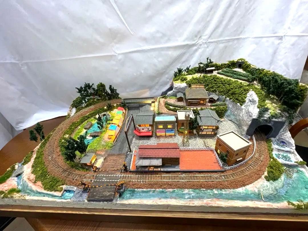 昭和レトロ】鉄道模型 ジオラマ/少年時代/東村山市の風景(イメージ