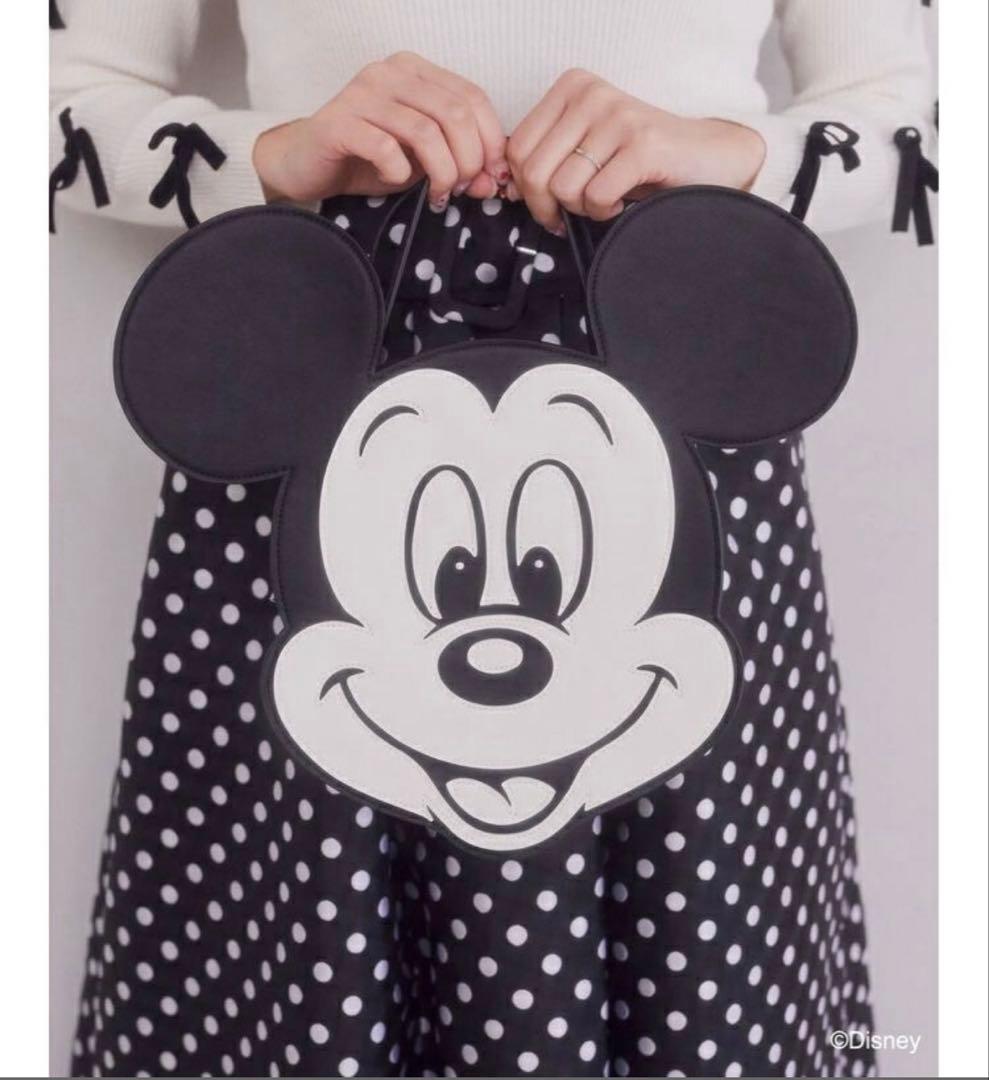 ミッキー／モノトーンフェイスバッグ／アリーム（Areeam）ディズニー