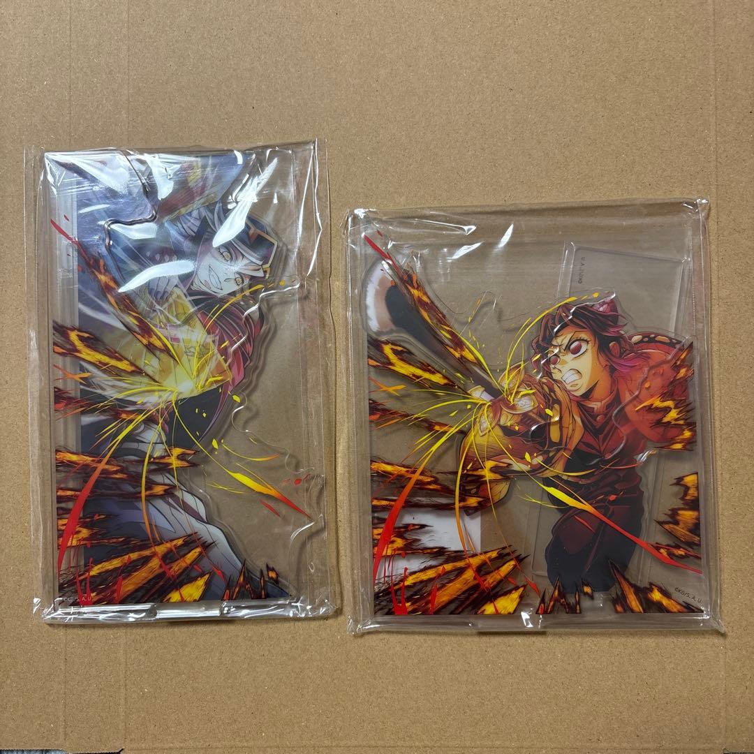 鬼滅の刃 WEBSHOPくじB賞 童磨 胡蝶しのぶ レイヤードアクリルスタンド