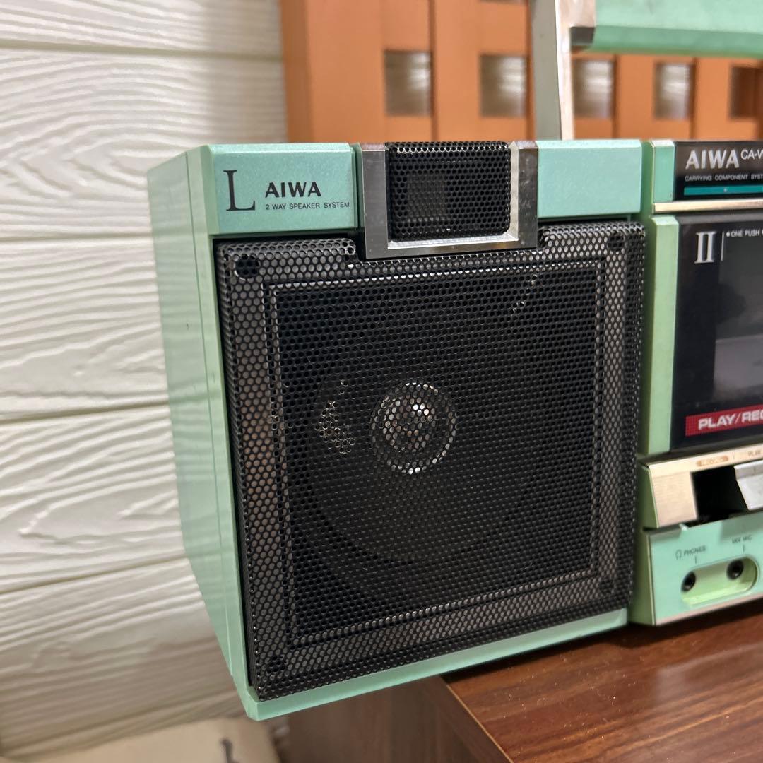 希少AIWA CA-W5 ラジカセ ジャンク 昭和レトロ パステルカラー - メルカリ