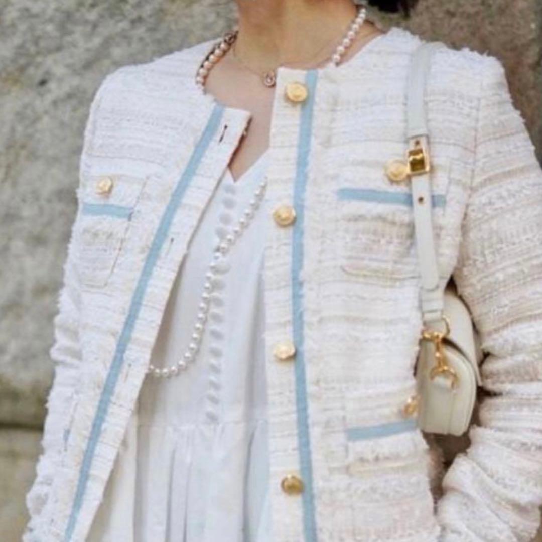 バ*川様 新春セールイデアルーチェノーカラーツイードジャケット♡オブリ、ガレナ、 バ*川様 新春セールイデアルーチェノーカラーツイードジャケット