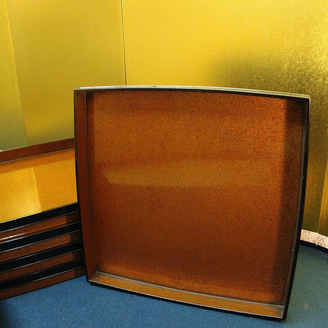 ビコット様専用AB71 輪島塗り 総梨地 膳 四方膳 八客 懐石膳会席膳