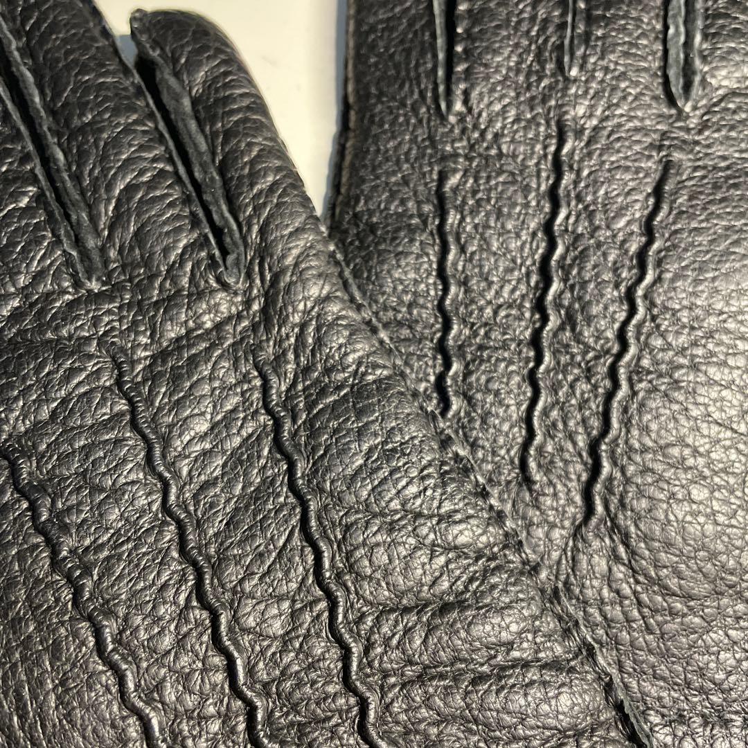 デンツ デンツ ペッカリー ブラック サイズ7-1/2 カシミア製ライニング