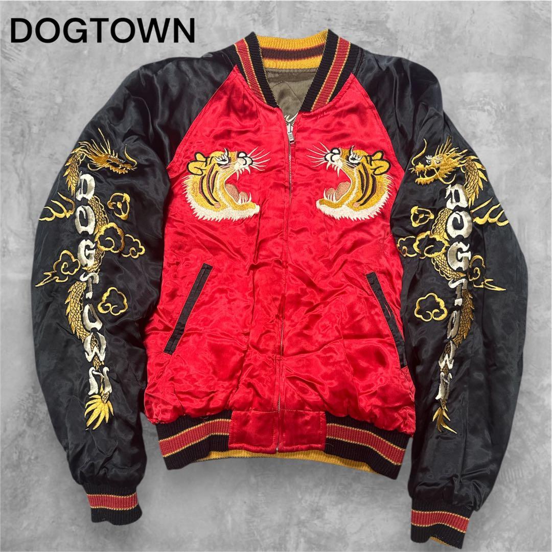 90s-00s DOGTOWN ドッグタウン スカジャン 龍×虎DRAGON刺繍 90s-00s DOGTOWN ドッグタウン スカジャン 龍×虎DRAGON刺繍 K107882945