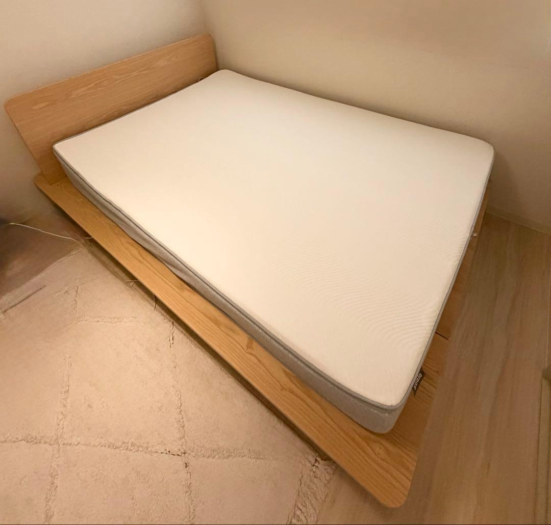 【セット】ダブルベッドフレーム＋コアラマットレス／たのメル便発送 セット】ダブルベッドフレーム＋コアラマットレス／たのメル便発送