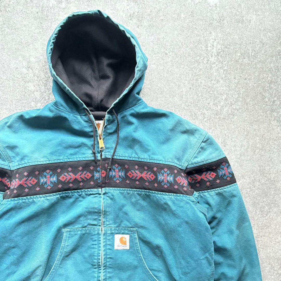 90s Carhartt アクティブジャケット カーハート ネイティブXL - メルカリ