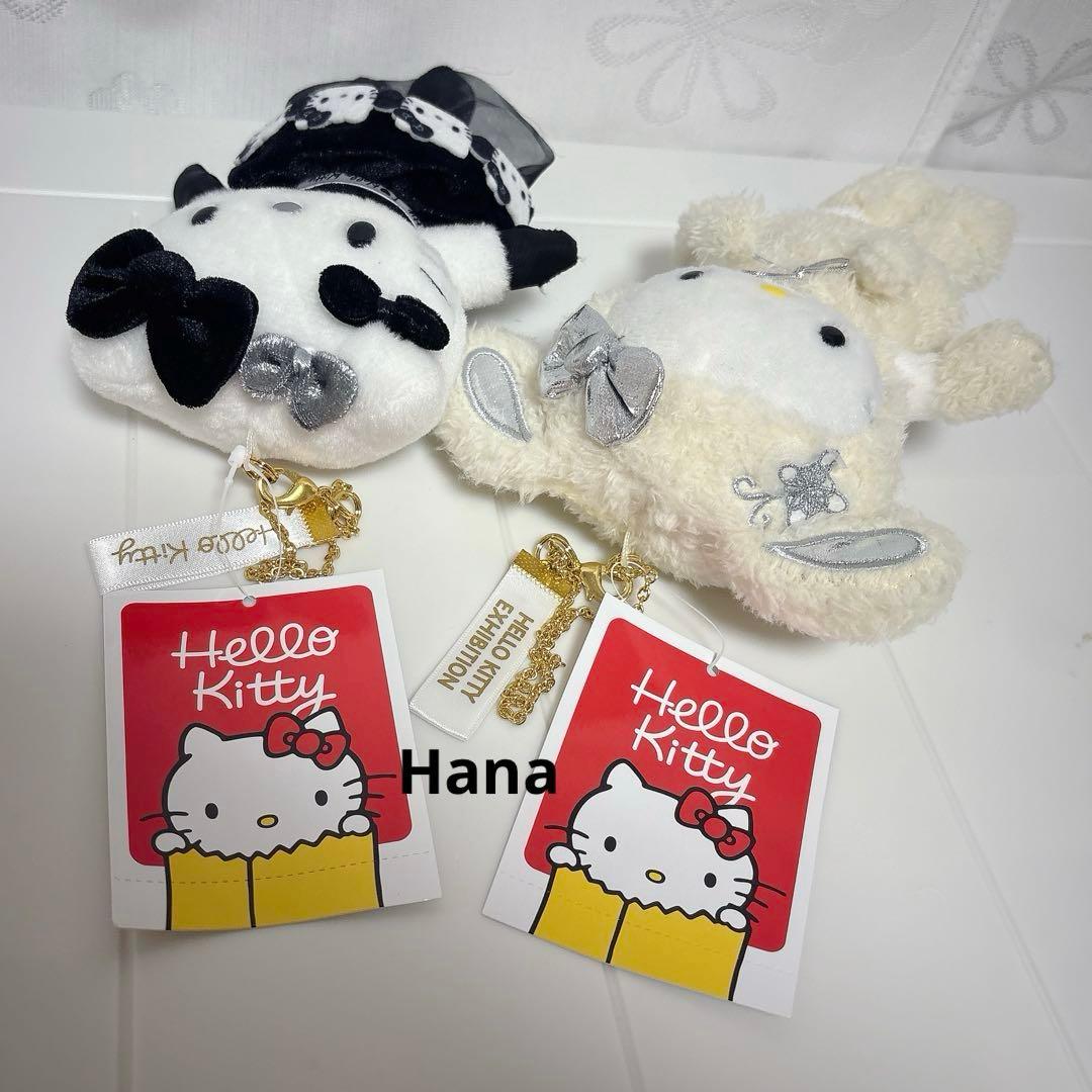 ハローキティ展 京都 会場限定 マスコットホルダー モノトーン