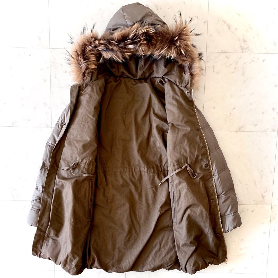 美品 ドゥーズィエムクラス リバーシブル ダウンジャケット ラクーン