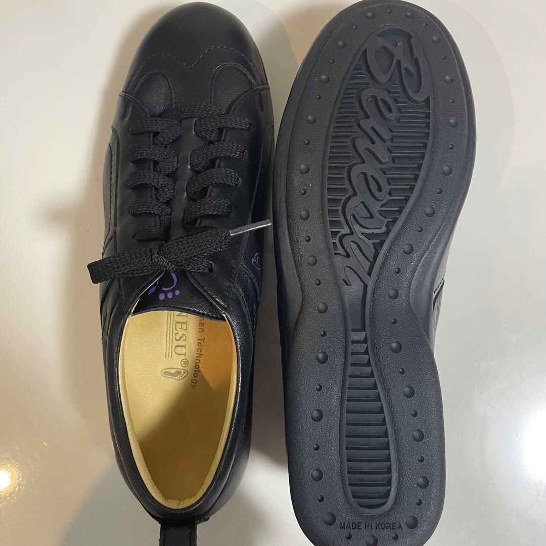 BENESU ベネシュ240ブラック/25.5レディーススニーカー新品未使用