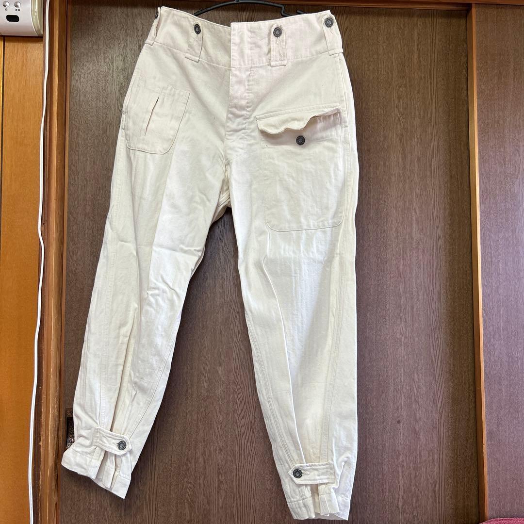 19-m　outil ホワイト ワークパンツ 11 ビンテージユーロホワイトワークパンツ - Fresh Service NECESSARY or