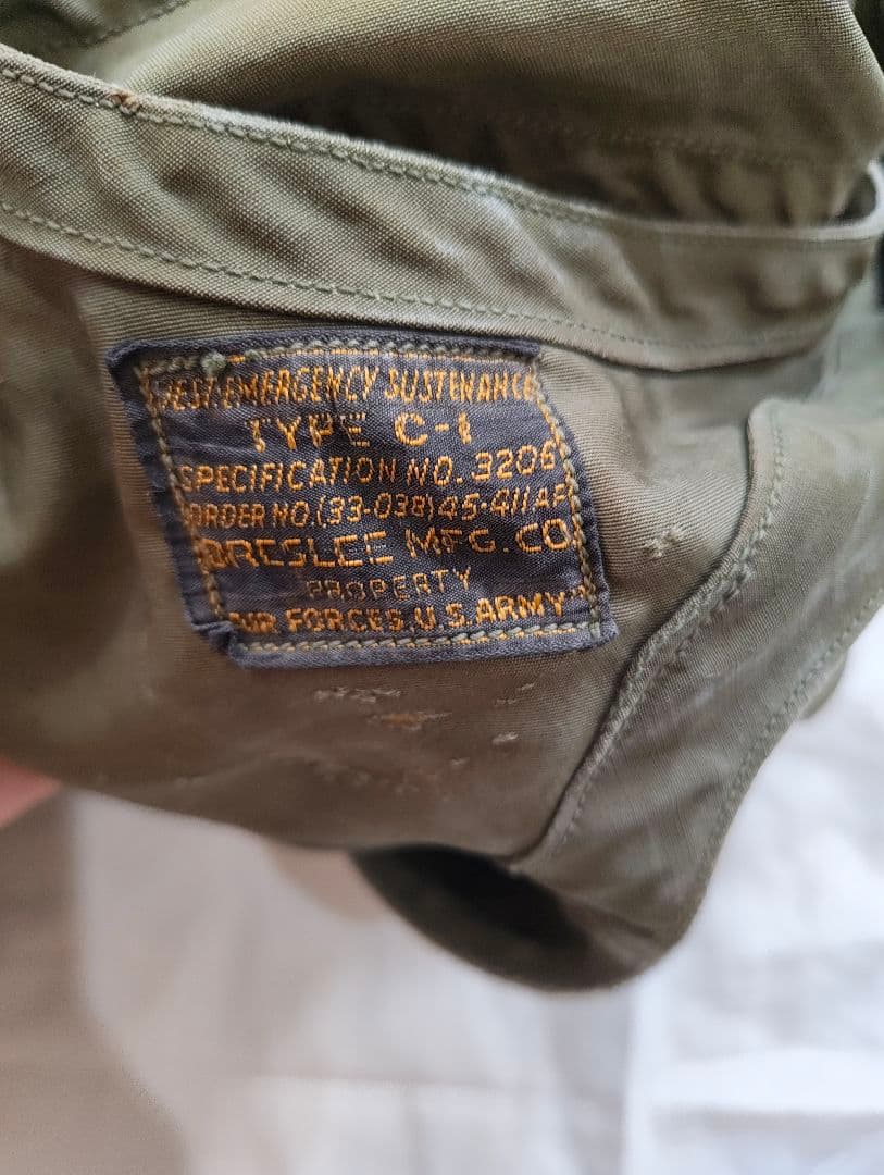 40s USミリタリー C-1ベスト 初期型 vintage ボロ - メルカリ