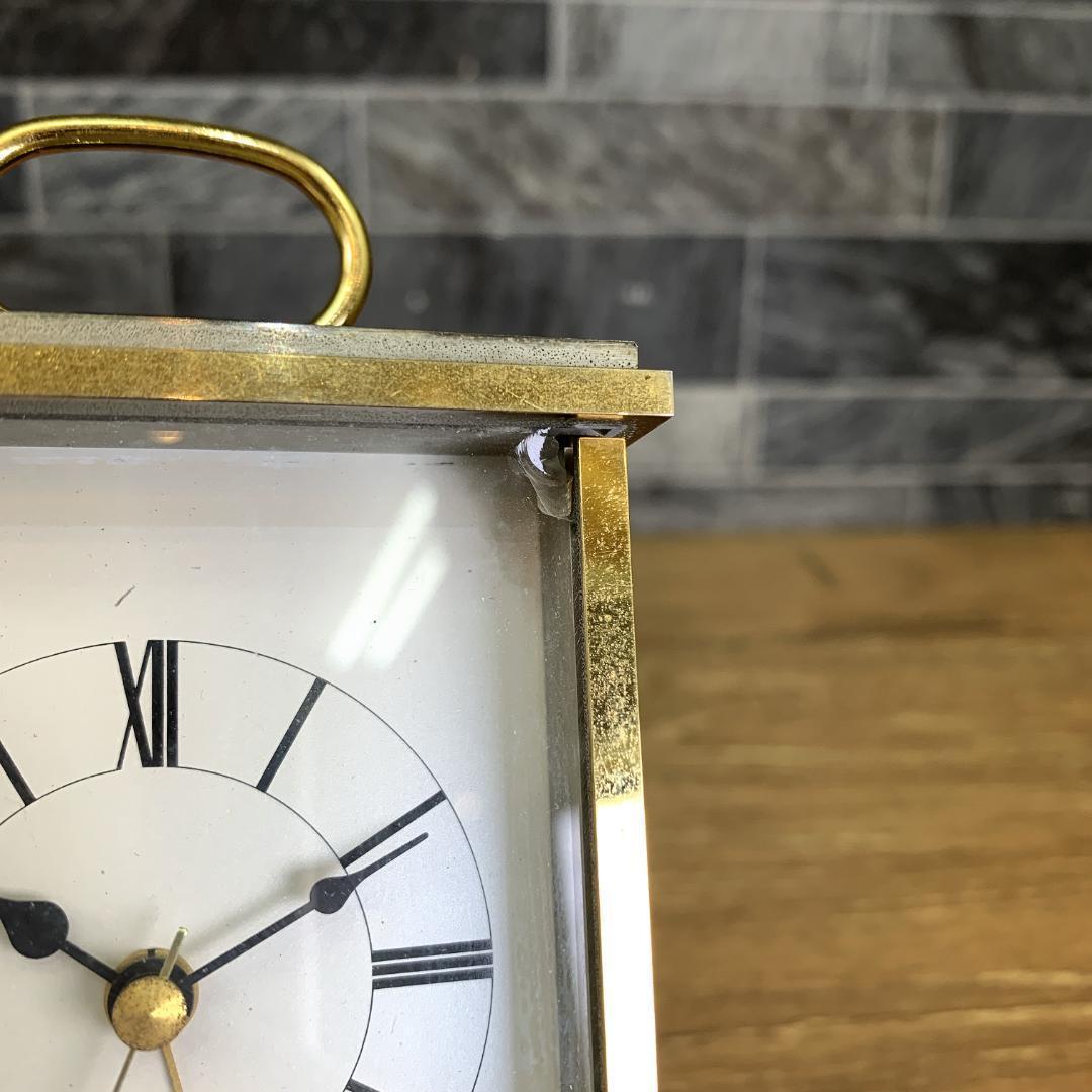 ヴィンテージ時計 銀座和光 WAKO 目覚まし置き時計 ゴールド 金色 金属