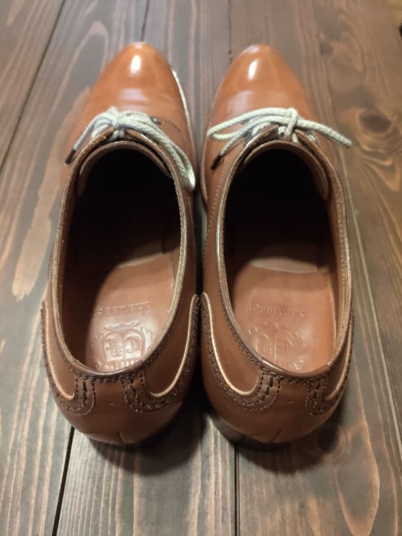 【美品】chausser ショセ コードバン プレーントゥ 短靴 25.5cm