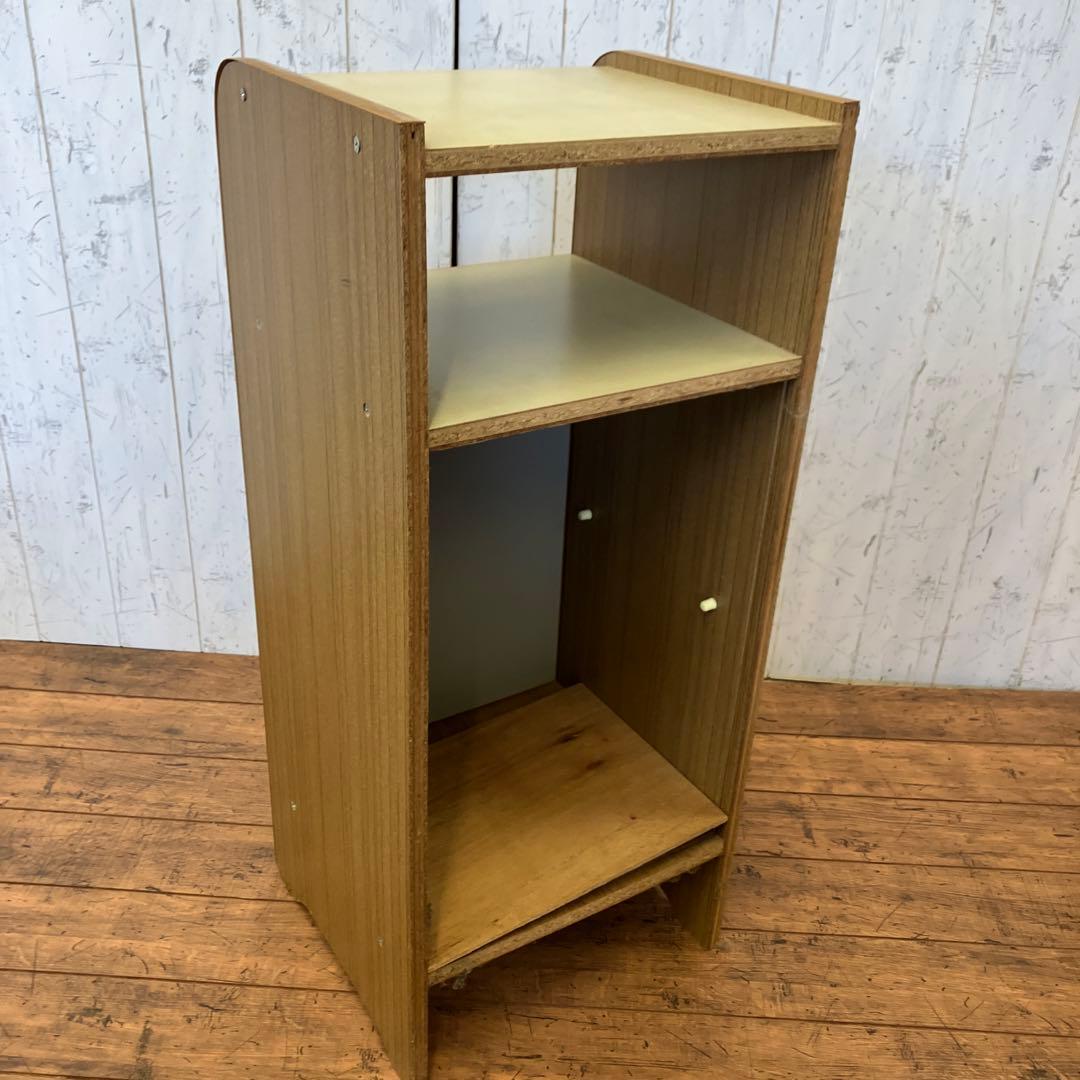 昭和レトロ 木製 コールキャビネット 電話台 ファックス台 コンソール